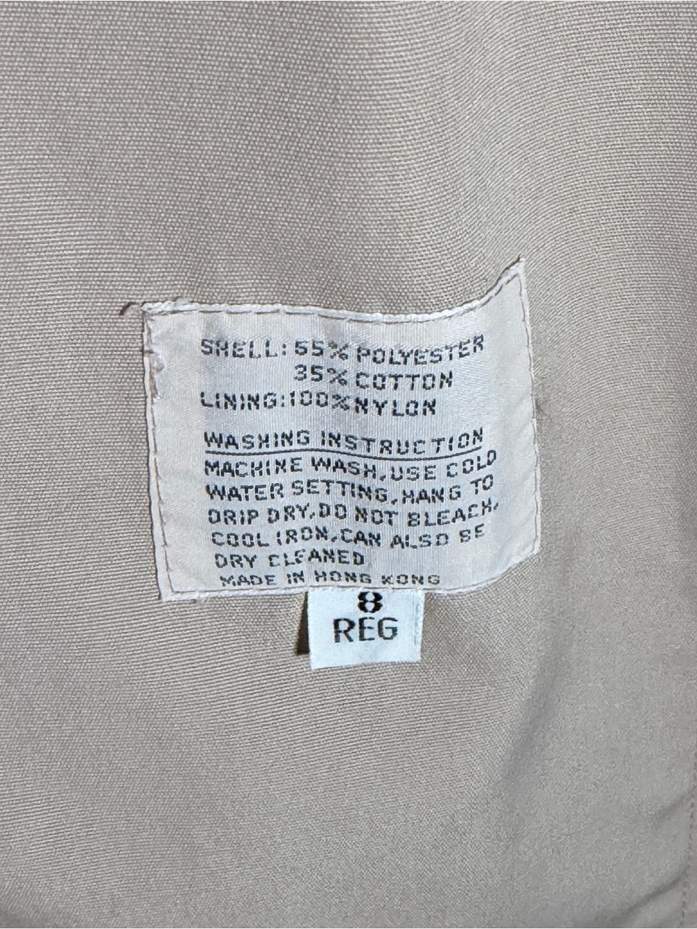 Misty Harbor Beige Double-Breasted Trench Coat Medium - Picture 13 of 13